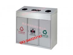 三分类不锈钢垃圾箱 分类垃圾桶 垃圾桶厂家图1