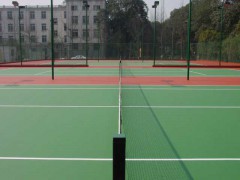 河源网球场施工，网球场围网施工