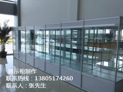 南京白色钛合金展示柜图1