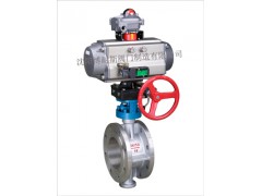 气动蝶阀，4-20ma气动调节蝶阀，不锈钢气动防爆蝶阀图1