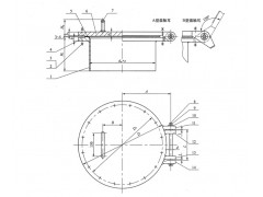 HG/T21516-2014回转盖板式平焊法兰人孔图1