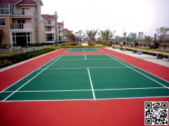 室外球场地坪漆，亚克力球场地坪漆，球场地板漆图1
