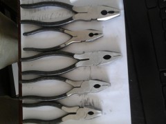 钳子钢丝钳 光柄贴牌定牌 沧州钳子 7寸美式钢丝钳光柄图1