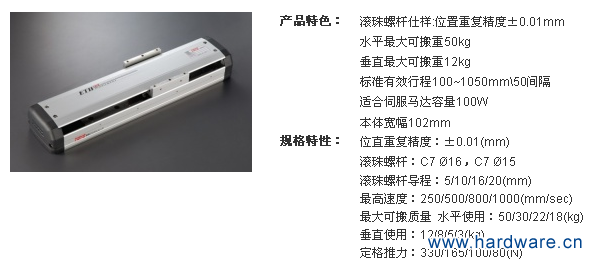 【滚珠螺杆式样】ETH10