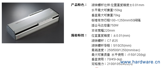 【滚珠螺杆式样】ETH22