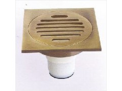 松花T型全铜防臭地漏青古铜拉丝面全国热销图1