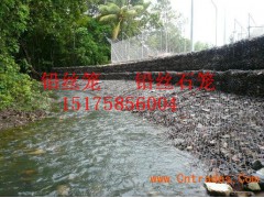 堤防生态护岸护坡用铅丝石笼如何防腐图1