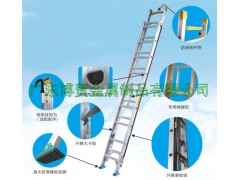 广州铝合金单伸缩梯、广东消防梯、升降梯、梯子图1