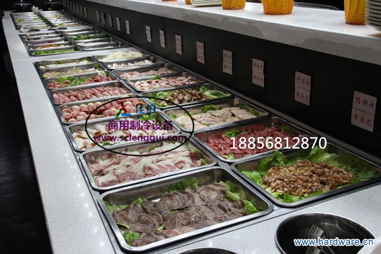 自助烤肉菜品柜