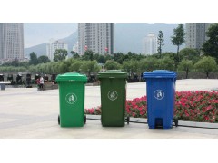 户外塑料分类垃圾桶图1
