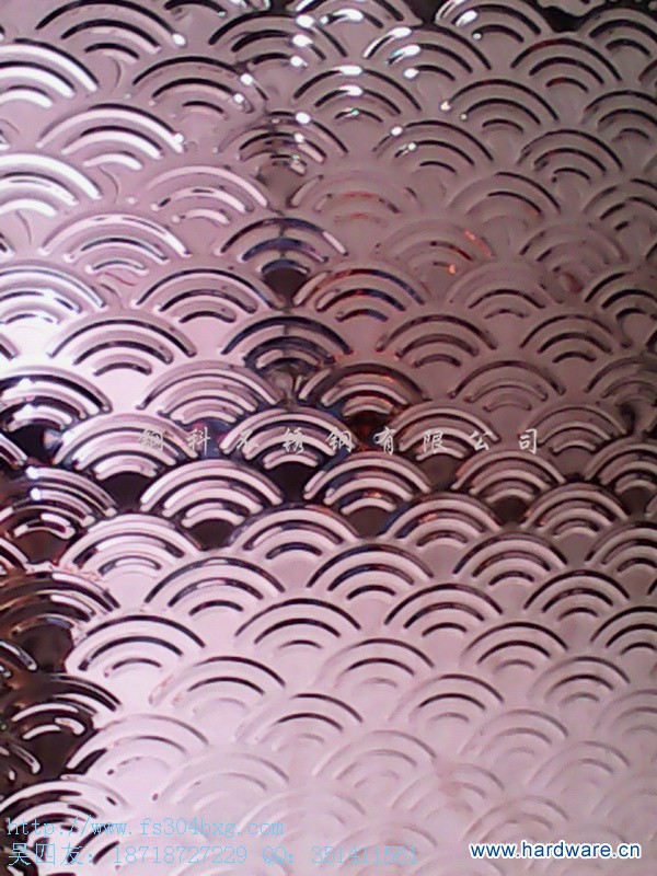 玫瑰金鱼鳞压花板