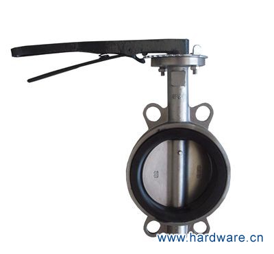 不锈钢对夹式手动蝶阀、手柄对夹蝶阀、江森手动蝶阀2