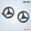 供应sankq，SK7303尼龙塑料方轮缘手轮