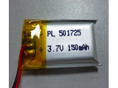 聚合物锂电池501725-150mAh 3.7V图1