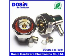 德索7/16 DIN弯公头射频同轴连接器 L29射频馈线接头图1