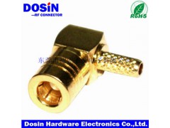 德索弯头SMB射频同轴连接器 冷压式SMB弯头母座图1