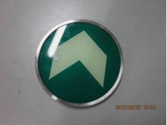 带钢圈钢化玻璃地灯 钢化玻璃发光地贴 疏散发光导向标示图1