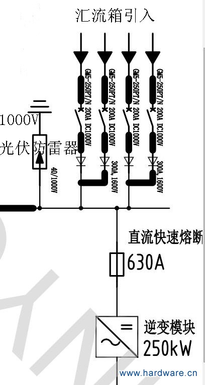 光伏防雷接线图