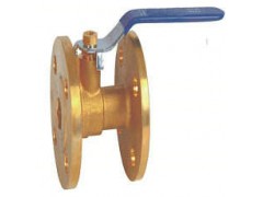 Q41F-10T船用法兰铜球阀图1