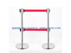 双节伸缩带一米线栏杆座 隔离栏图1