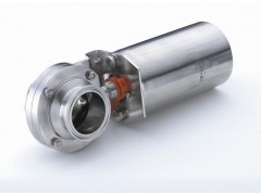 气动卫生级蝶阀，气动快装蝶阀，气动不锈钢蝶阀图1