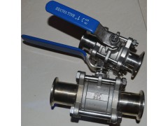 快装球阀Q81F，不锈钢卫生级球阀图1