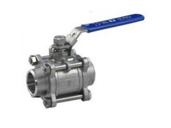 三片式焊接球阀Q61F,不锈钢对焊球阀图1