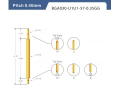 供应深圳新富城电子-030057-FF 双头测试探针图1