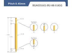 供应深圳新富城电子BGA-035088-FB 双头测试探针图1