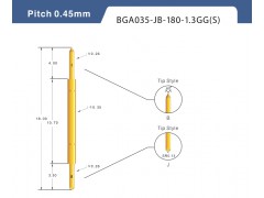 供应深圳新富城电子BGA-035180-BD 双头测试探针图1