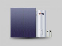 欧麦朗平板太阳能热水器 工程安装图1