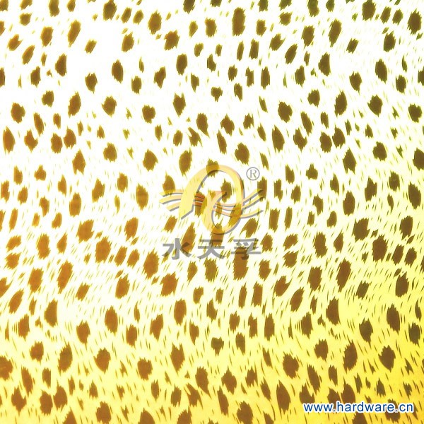 不锈钢豹纹黄鈦蚀刻板