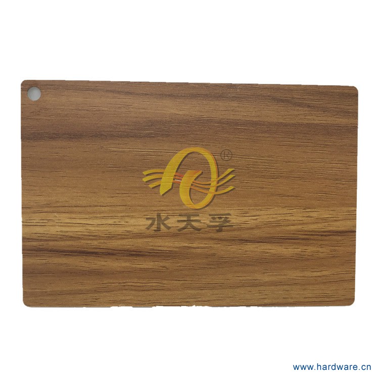 不锈钢浅黄色木纹覆膜板