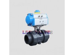 进口PVC塑料气动球阀图1