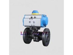 进口气动法兰WCB（铸钢）球阀图1