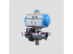 进口气动卫生级快装卡箍球阀图1