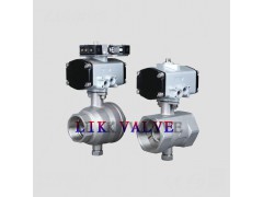 微型气动执行器两片式球阀图1