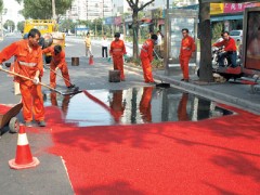 乾县透水混凝土道路，彩色砼路面图1