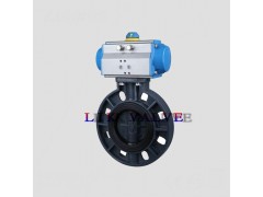 进口气动塑料PVC蝶阀(气动PVC,CPVC蝶阀)图1