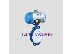 进口气动衬氟防腐蝶阀-进口气动聚四氟乙烯蝶阀图1