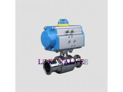 进口气动食品级/卫生级球阀-气动卡箍快装式卫生球阀图1