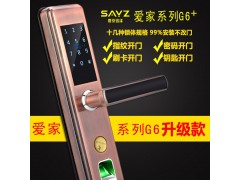 爱家系列G6+ 指纹智能能锁指纹、密码、刷卡、钥匙四合一产品图1