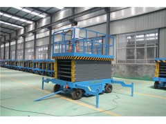 朔州移动式液压升降台 朔州人工牵引升降台 朔州电动液压升降台图1