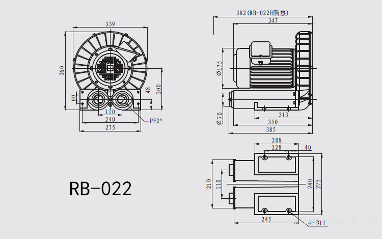 RB-022尺寸图