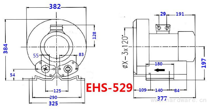 EHS-529尺寸图