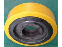 供应北京焊接滚轮架上载重轮耐磨聚氨酯橡胶包胶挂胶图1