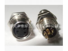M8 4芯母焊线式传感器 航空插座 Binder 防水连接器图1