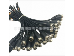 GX16 4芯单公座 注塑成型式 航空插头连接线图1