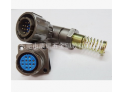 FQ18 12芯 弯头 防水连接器航空插头 圆形电连接器图1