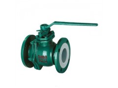 上海铭桥阀门 标光阀门铸钢法兰衬氟球阀Q41F46-16C图1